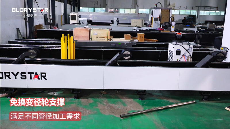 有精度！有速度！VS6012TG雙卡盤光纖激光管材切割機(jī)