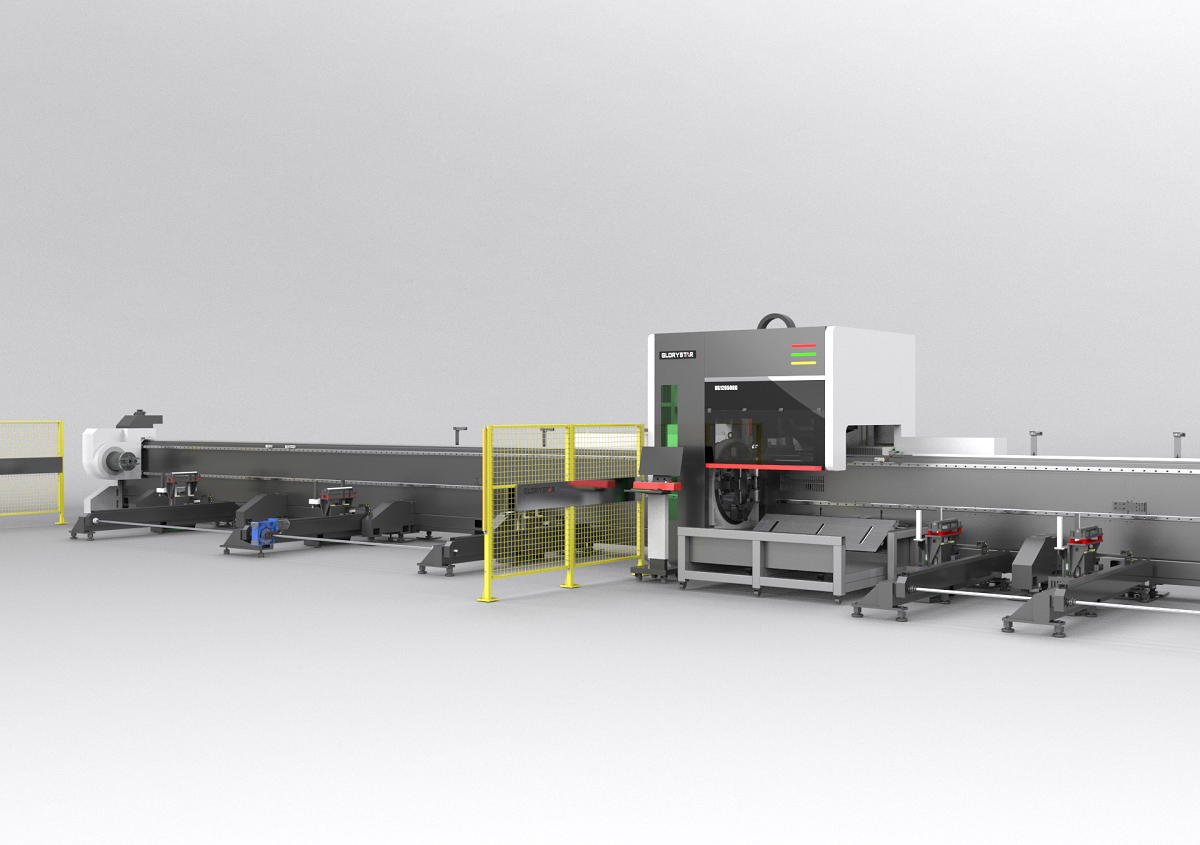 ??&nbsp;三卡盤重型激光管材切割機