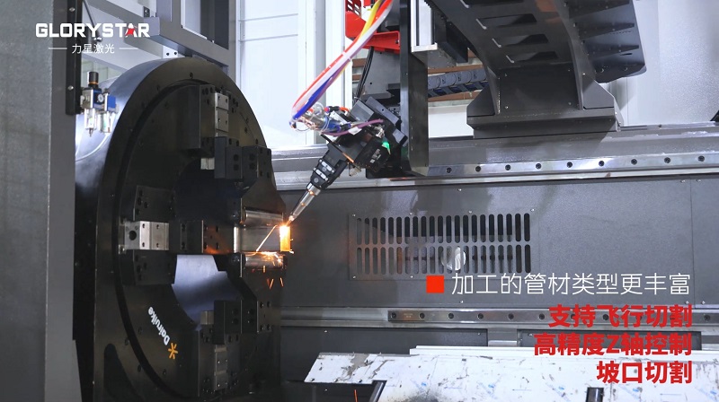 力星激光三卡盤重型管材切割機：精準高效，突破極限！