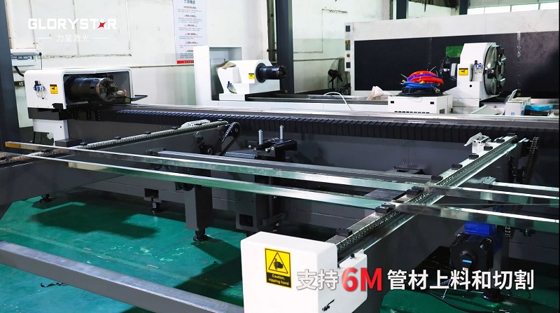 6000瓦雙卡盤激光切管機(jī)，高效率，高精度，高品質(zhì)