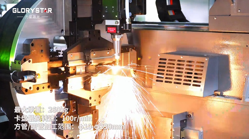 6000瓦雙卡盤激光切管機(jī)，高效率，高精度，高品質(zhì)